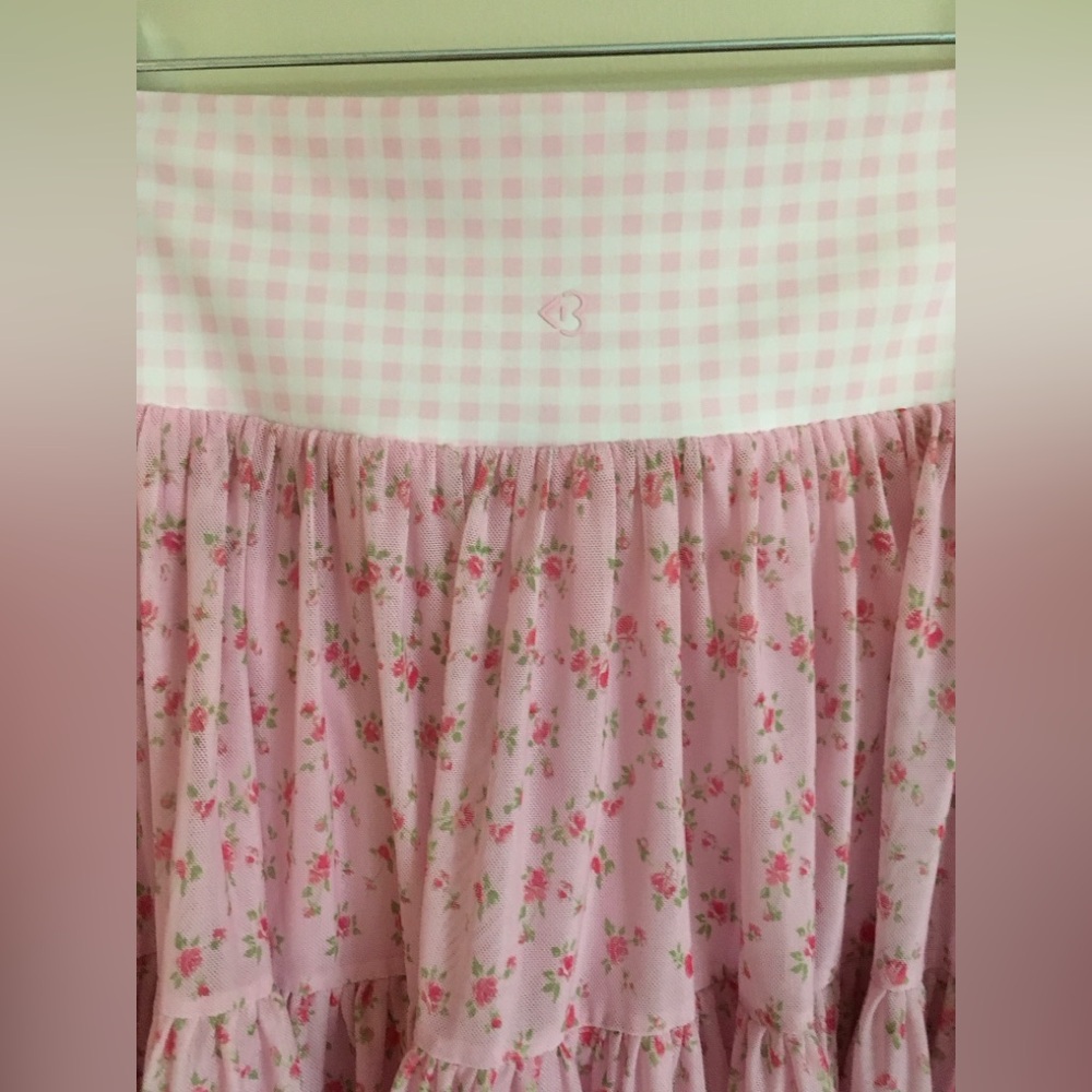 BLOGILATES Ballerina Skort - pink Floral medium nwt - Picture 5 of 8
